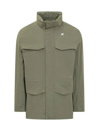K-WAY GREEN SOLID HOOD JACKETS