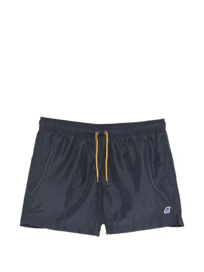 K-way Hazel Drawstring Swim Shorts In Blue