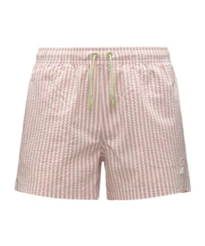 K-way Hazel Multistripes Beach In Blue