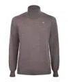 K-way Henry Turtleneck Pullover In Blue