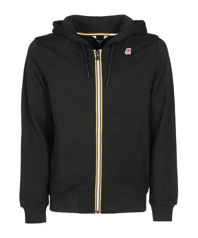 K-way Hooded Casual Jacket In Black