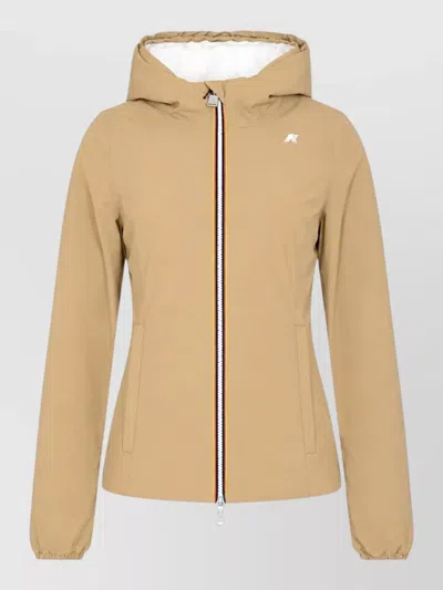K-way Hooded Reversible Parka Coat In Neutral