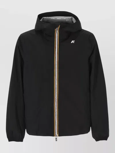 K-way Hooded Slim Fit Water Resistant Jacket In Black