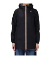 K-way K Way Sophie Plus Reversible Hooded Jacket In Black