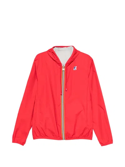 K-way Hooded Zip-up Jacket In Red