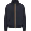 Kway Hoodie Man  - Amaury Stretch Nylon Jersey - Blue