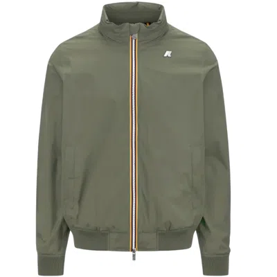 Kway Hoodie Man  - Amaury Stretch Nylon Jersey - Green