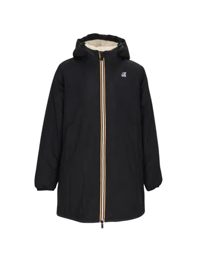 K-way Jacinthe Bear Coat With Hood In Black