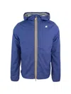K-way Deep Cobalt Blue Stretch Jacket In Purple
