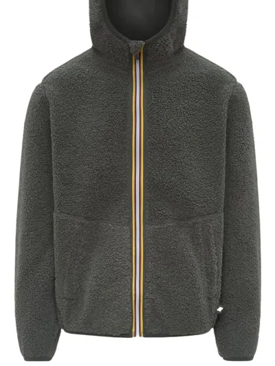 K-way Jack Reversible Fleece Jacket In Green