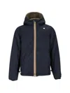 K-way Jack St Warm Double Corto Short Padded Jacket In Black