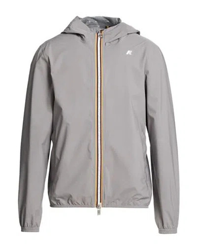 K-way Jack Stretch Dot Man Jacket Grey Size Xxl Polyester, Polyurethane In Gray