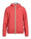 K-way Jack Stretch Dot Man Jacket Tomato Red Size Xxl Polyester, Polyurethane