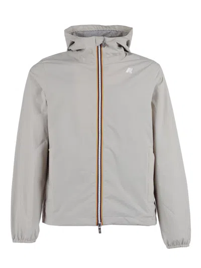 K-way Jack Stretch Nylon Jersey Casual Jacket In Gray