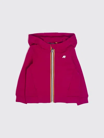 K-way Jacket Kids Color Fuchsia In Red
