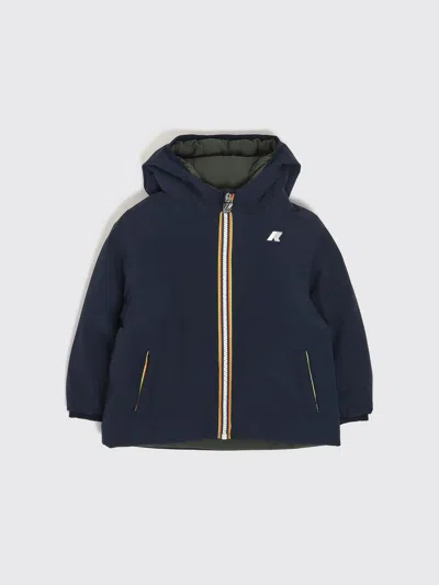 K-way Jacket Kids Color Green In Blue