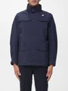 K-way Man Jacket Midnight Blue Size Xxl Recycled Polyamide In Blue