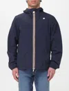 K-way Jack St Warm Double Corto Short Padded Jacket In Blue