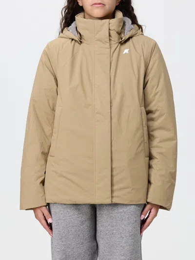 K-way Jacket Woman Color Beige In Neutral