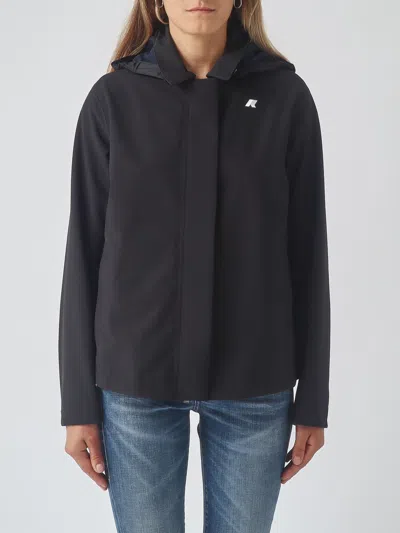 K-way Jacket Woman Color Black In Blue