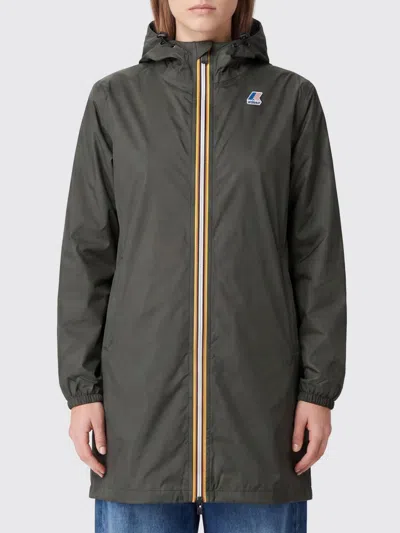 K-way Le Vrai 4.0 Eiffel East Technical Fabric Windbreaker In Green