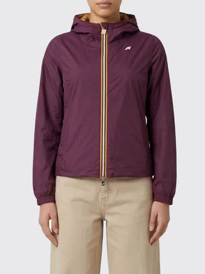 K-way Jacket  Woman Color Wine In Purple