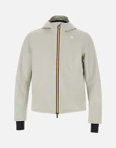 Pre-owned Kway Jacko Bonded Men's Jersey Jacket In Beige