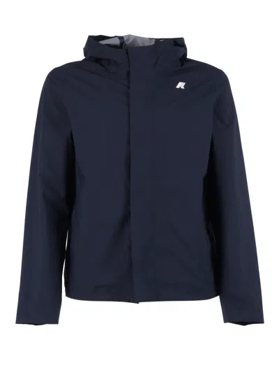 K-way Jacko Stretch Short Lightweight Jacket In Blue