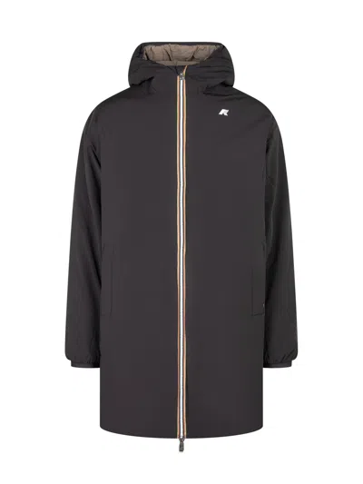 K-way Jacob Street Warm Double Down Puffer Jacket In Gray