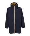 K-way Jacob St Warm Double Down Jacket In Blue