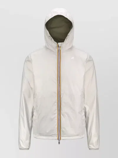 K-way Jake Plus Hooded Jacket Long Sleeves In White