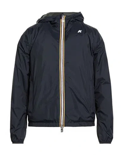 K-way Jake Plus.2 Double Man Jacket Midnight Blue Size Xxl Recycled Nylon