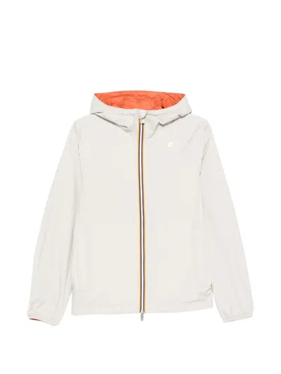 K-way Jake Plus.2 Hooded Reversible Jacket In Animal Print