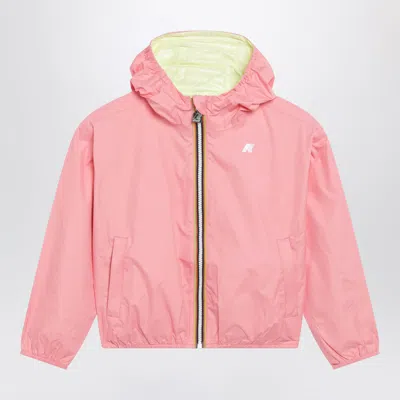 K-way Jake Reversible Jacket Pink/lime Yellow