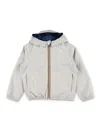K-way Reversible Mini Jacket For Boys In Gray