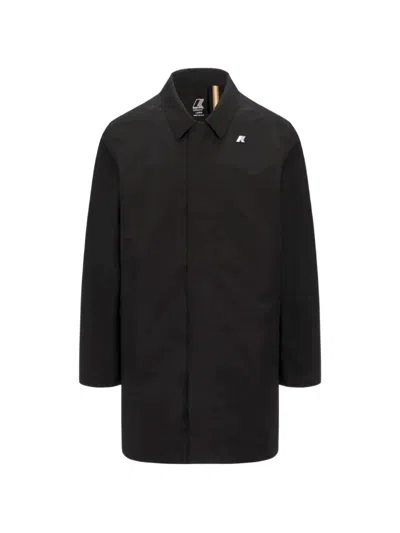 K-way Kenley Logo-print Rain Coat In Black