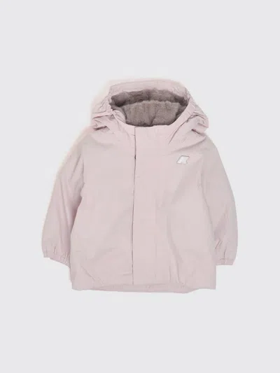 K-way Babies'  Kids' E. Jack Reversible Hooded Jacket With Contrast Logo In Brown