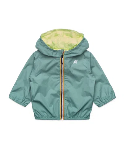 K-way Kids E. Jake Plus.2 Reversible Jacket In Green