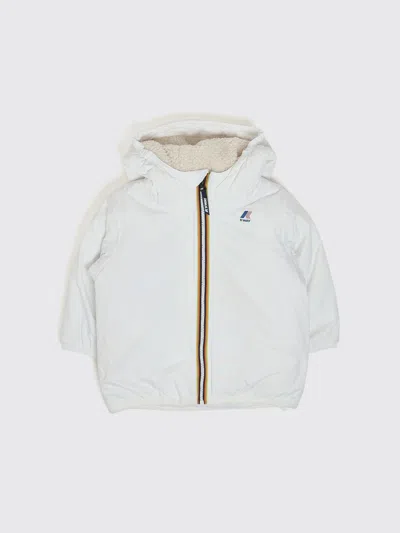 K-way Babies'  Kids' Le Vrai 4.0 Claudine Hooded Jacket With Shearling Lining In White