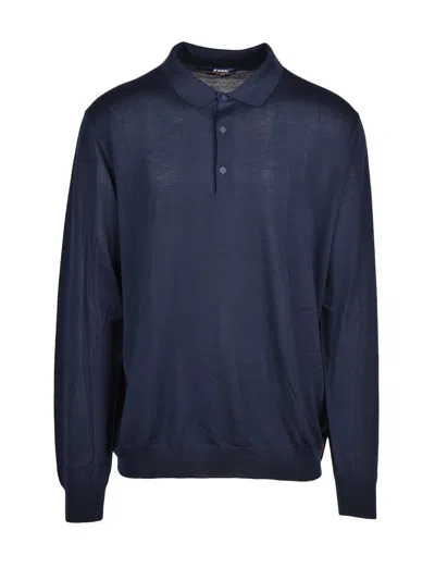 K-way Knit Polo Shirt - Blue