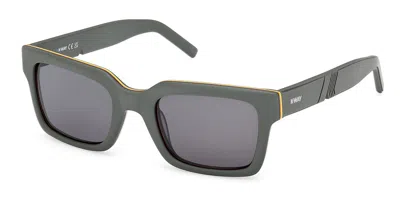 K-way Kw0001 97n Men's Sunglasses Green Size 52 In Gray