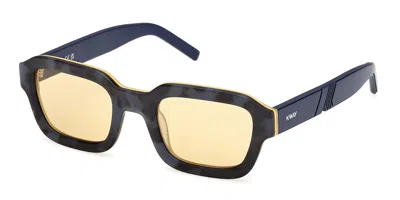 K-way Kw0002 56j Men's Sunglasses Tortoiseshell Size 50 In Gray