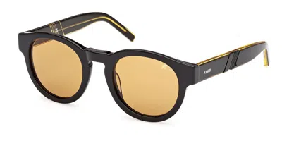 K-way Kw0008 01j Men's Sunglasses Black Size 50