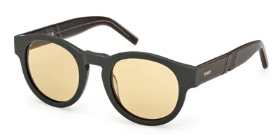 K-way Kw0008 97j Men's Sunglasses Green Size 50 In Gray