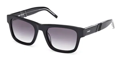 K-way Kw0009 01b Men's Sunglasses Black Size 54 In Blue