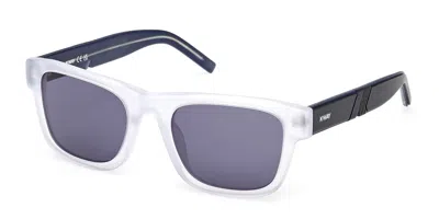 K-way Kw0009 26v Men's Sunglasses Clear Size 54 In Blue