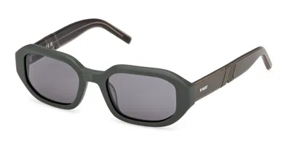 K-way Kw0010 97n Men's Sunglasses Green Size 52 In Gray