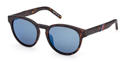 K-way Kw0011 52x Men's Sunglasses Tortoiseshell Size 52 In Brown