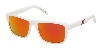 K-way Kw0012 21l Men's Sunglasses White Size 56
