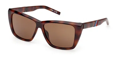 K-way Kw0013 52h Women's Sunglasses Tortoiseshell Size 57 In Brown
